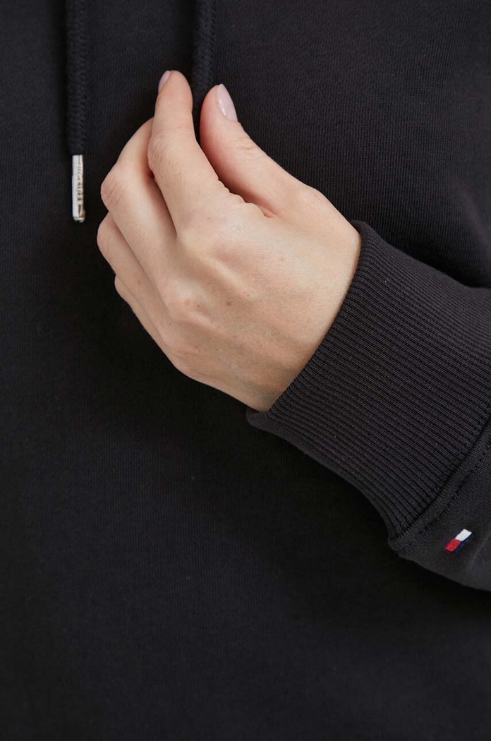 Bavlněná mikina Tommy Hilfiger WW0WW40296 černá