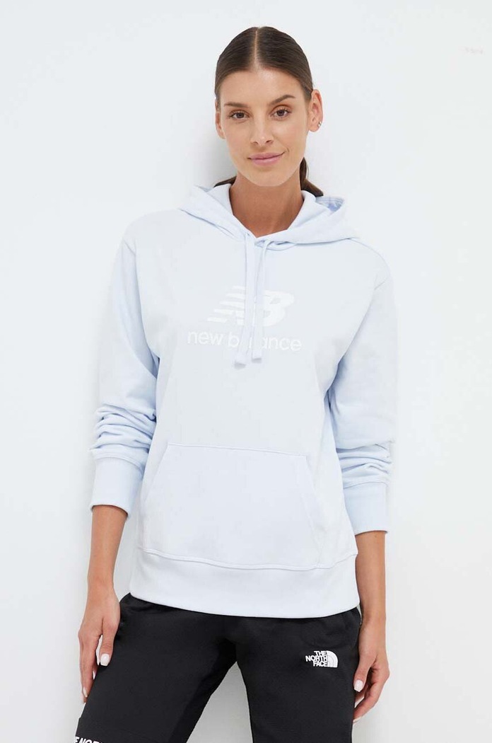 Суичър New Balance с качулка син WT31533IB