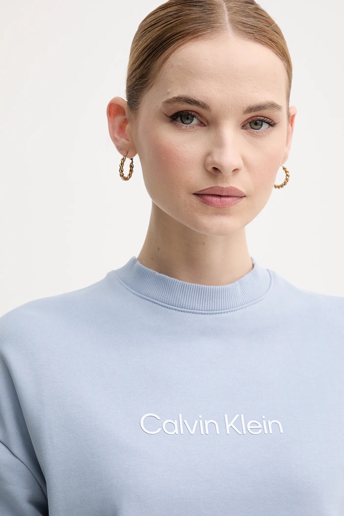 Bavlněná mikina Calvin Klein modrá K20K205450