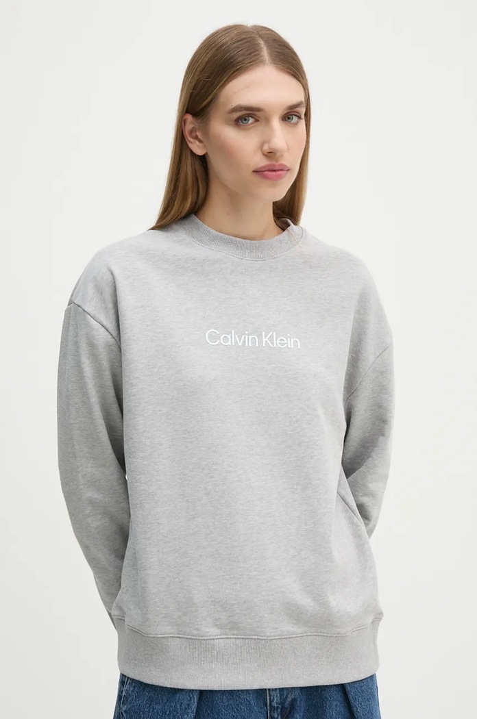 Oblečení Calvin Klein Bavlněná mikina Calvin Klein K20K205450 šedá