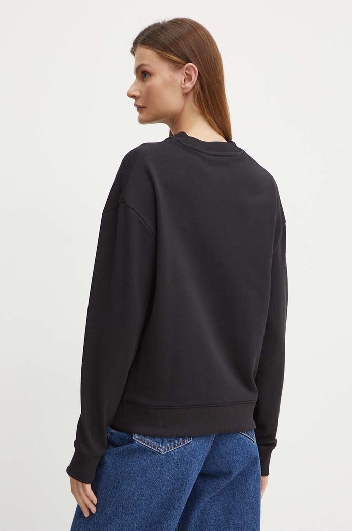 Ρούχα Βαμβακερή μπλούζα Calvin Klein K20K205450 μαύρο