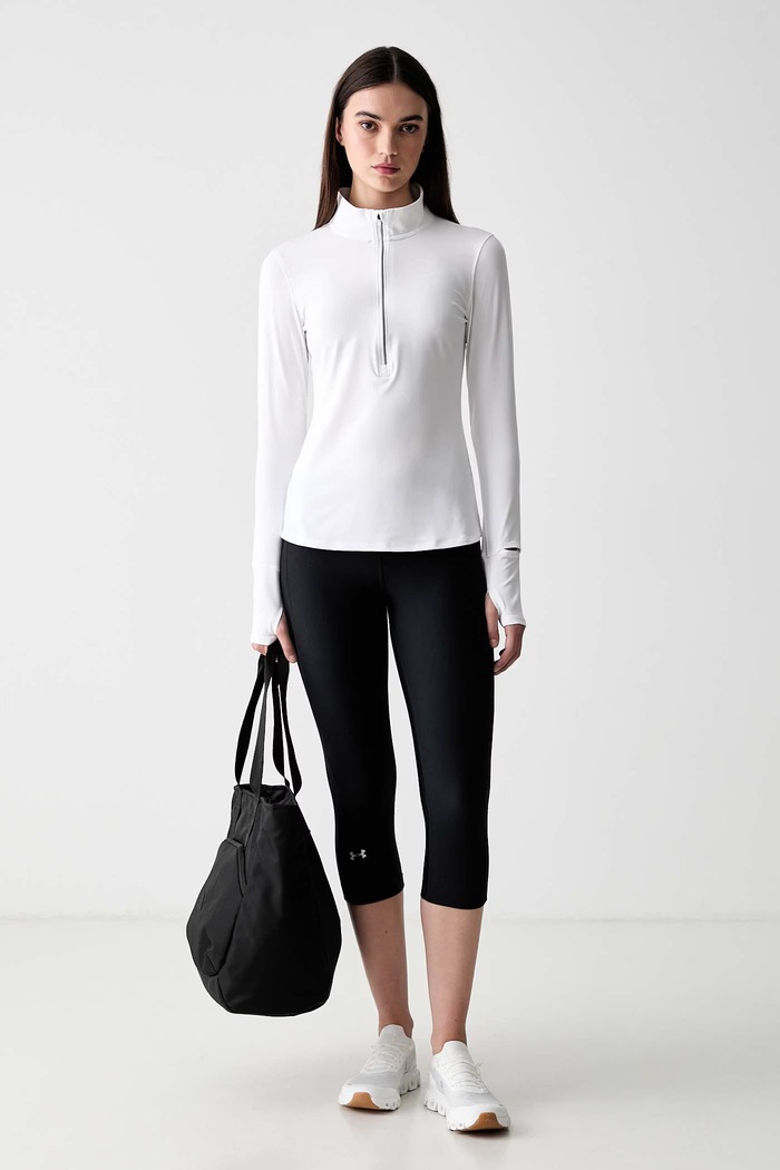Under Armour bluza treningowa damska Qualifier Run 1 1379349 biały SS26