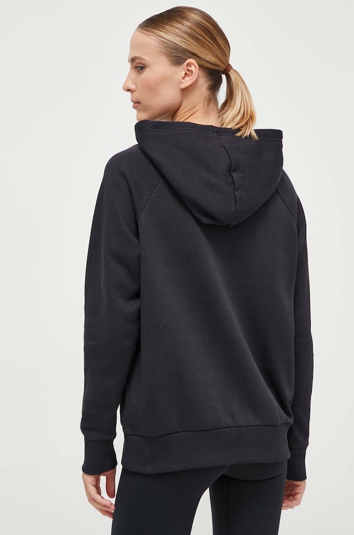 Odzież Under Armour bluza z kapturem damska z bawełną UA Rival Fleece 1379500 czarny