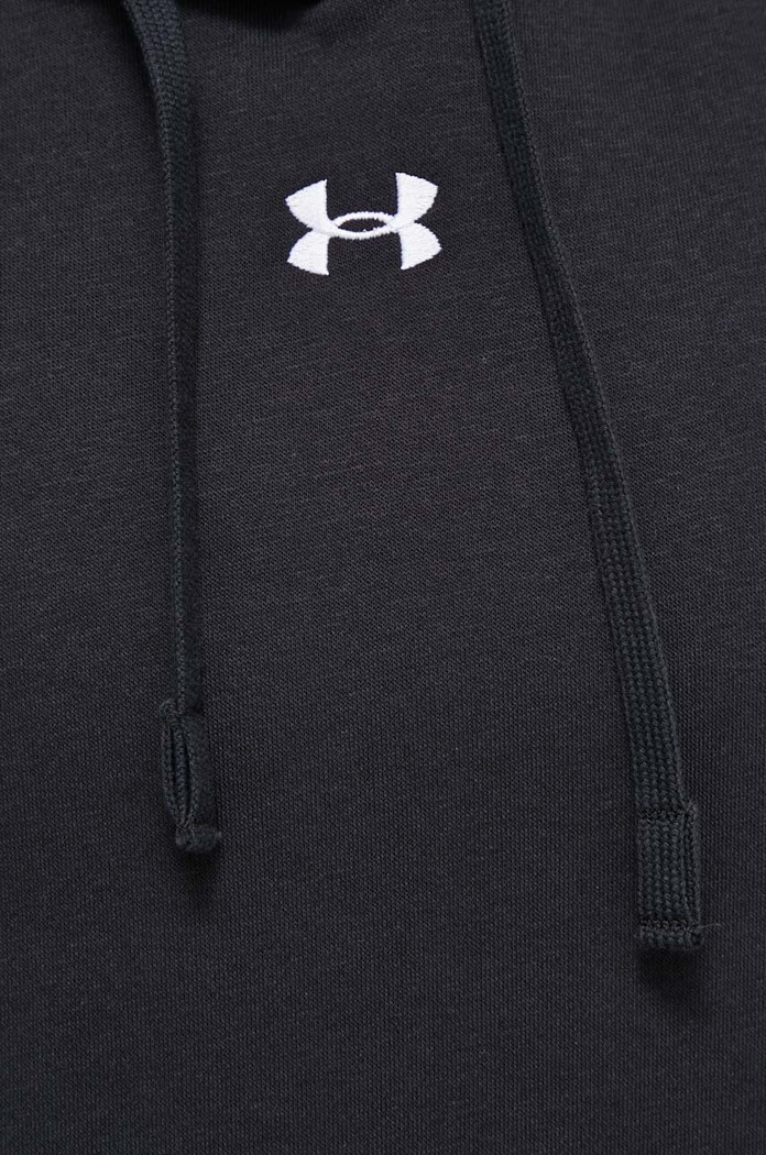 Under Armour bluza z kapturem damska z bawełną UA Rival Fleece 1379500 czarny