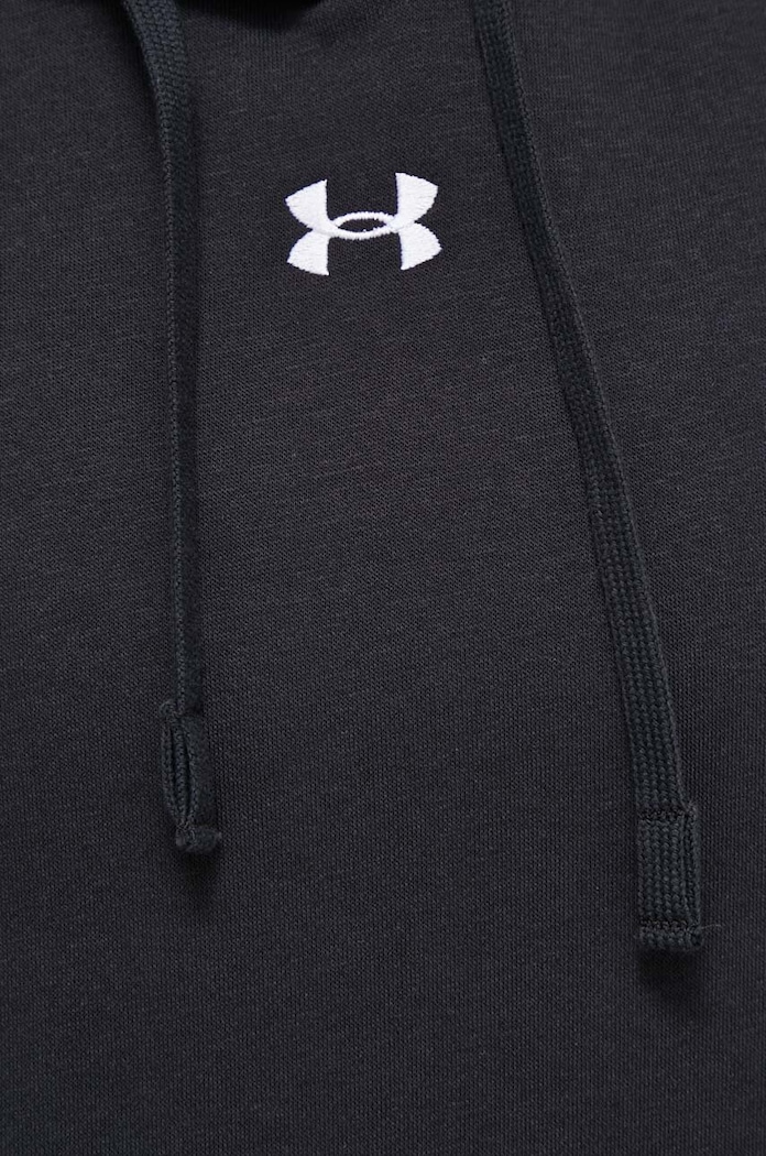 Under Armour bluza z kapturem damska z bawełną UA Rival Fleece 1379500 czarny