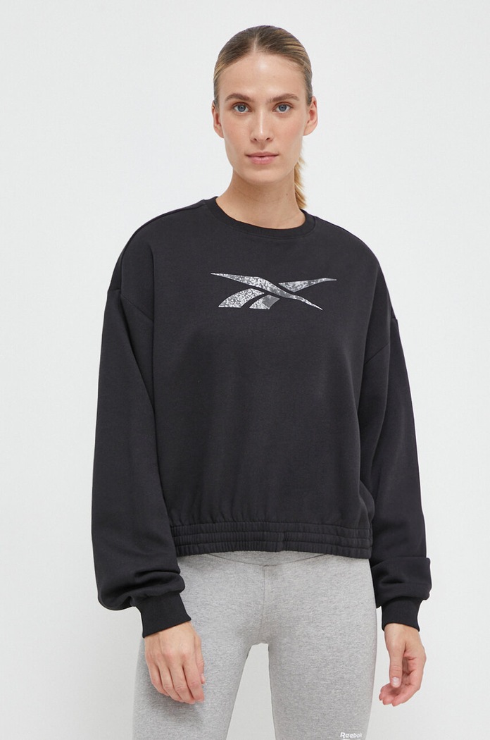 Μπλούζα Reebok MODERN SAFARI στάμπα μαύρο 100034754
