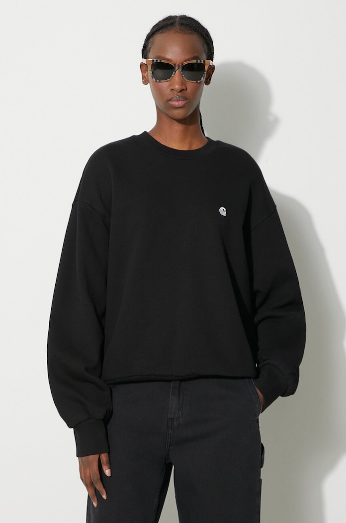 Carhartt WIP bluza bawełniana Casey Sweatshirt bawełna czarny I032643.0M4XX