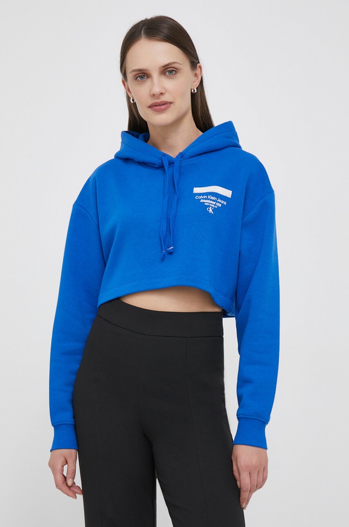 Calvin Klein Jeans felső nyomtatásos kék J20J221945