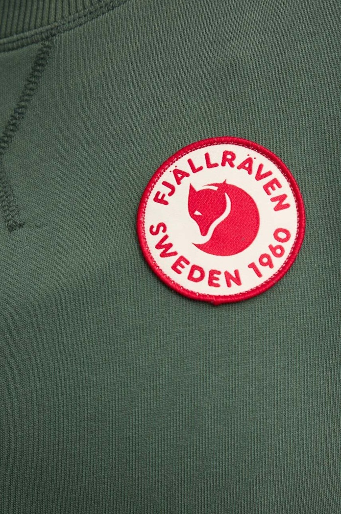 Βαμβακερή μπλούζα Fjallraven 1960 Logo 1960 Logo Badge Sweater F87230.679 τιρκουάζ