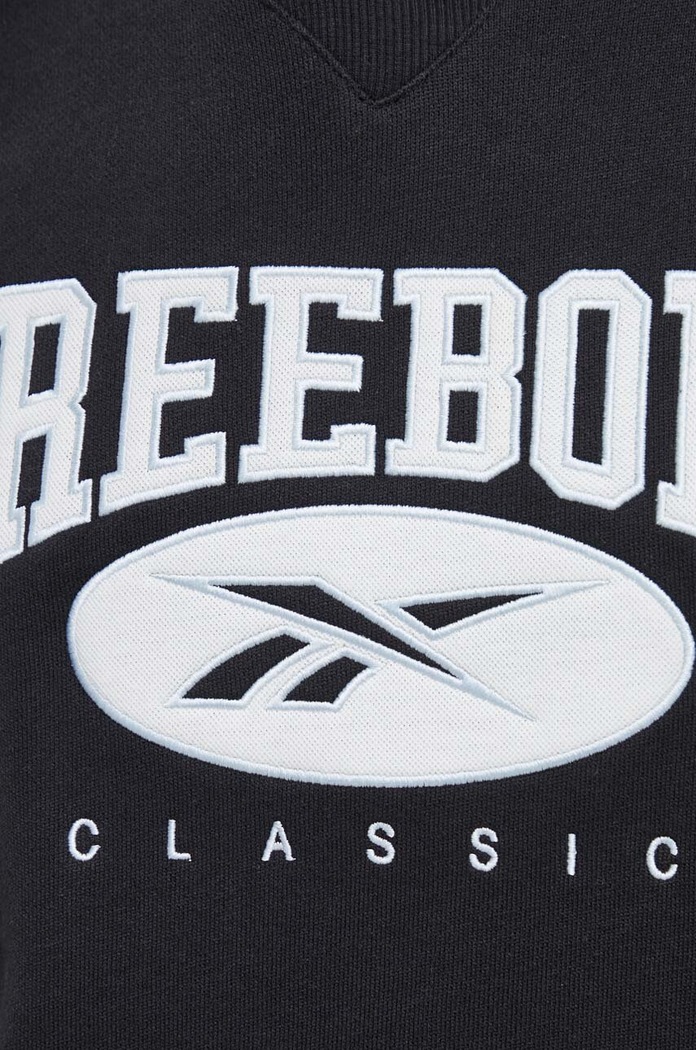 Reebok Classic bluza bawełniana ARCHIVE ESSENTIALS czarny 100036304