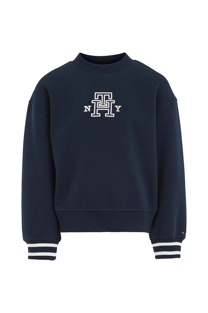 Dětská mikina Tommy Hilfiger bez kapuce námořnická modř KG0KG07372.74.122.9BYX