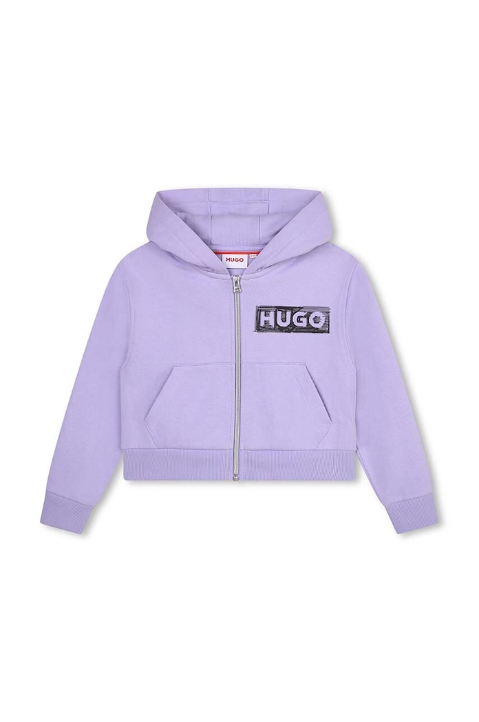 HUGO bluza dziecięca G15113.162.174 fioletowy AW23