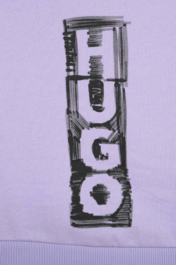 HUGO bluza dziecięca fioletowy G15113.162.174