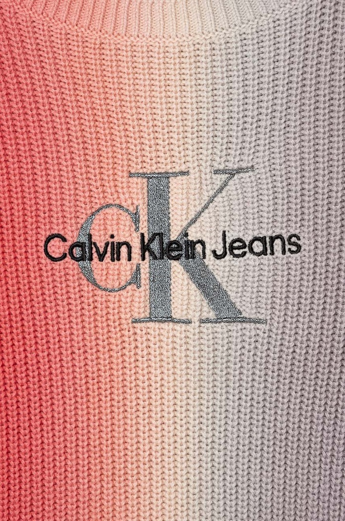 Dievča Detský bavlnený sveter Calvin Klein Jeans IG0IG02082.9BYX viacfarebná