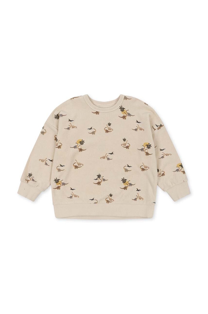 Konges Sløjd bluza bawełniana dziecięca KS6417 beżowy AW23