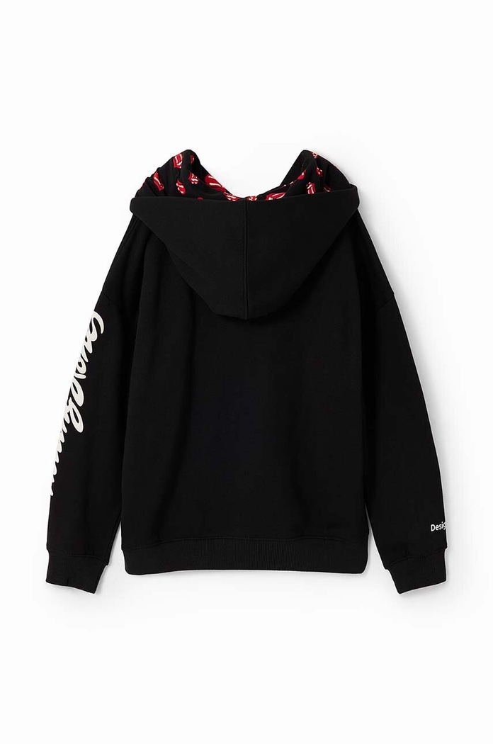Dziewczynka Desigual bluza bawełniana dziecięca 23WGSK08 SWEAT LONG SLEEVE 23WGSK08 czarny