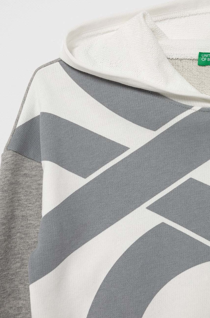 Dziewczynka United Colors of Benetton bluza bawełniana dziecięca 3J68C202L.G.SEASONAL biały