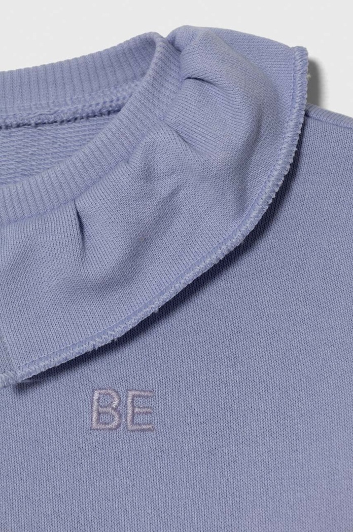 Dziewczynka United Colors of Benetton bluza bawełniana dziecięca 3J68G10AW.P.SEASONAL fioletowy