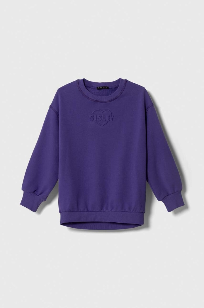 Sisley bluza copii uni violet 3PANX103D.G.SEASONAL