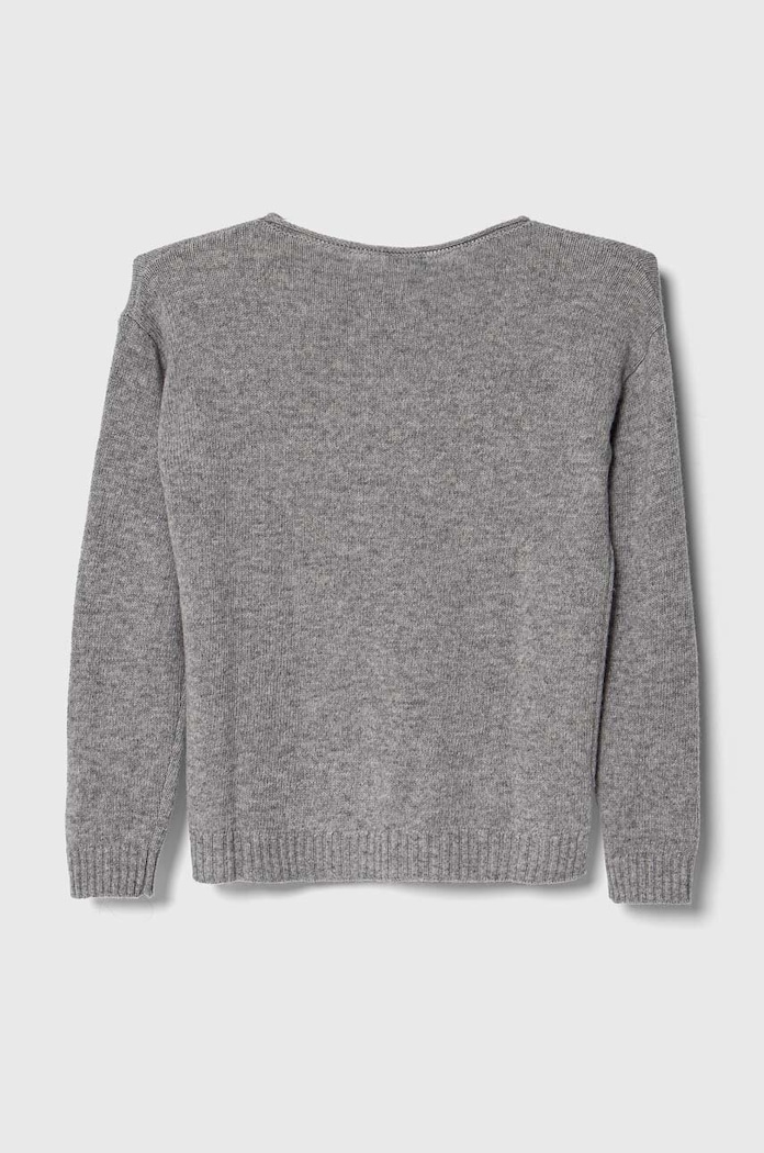 United Colors of Benetton gyerek gyapjú pulóver 124YC103Y.G.SEASONAL szürke AW23