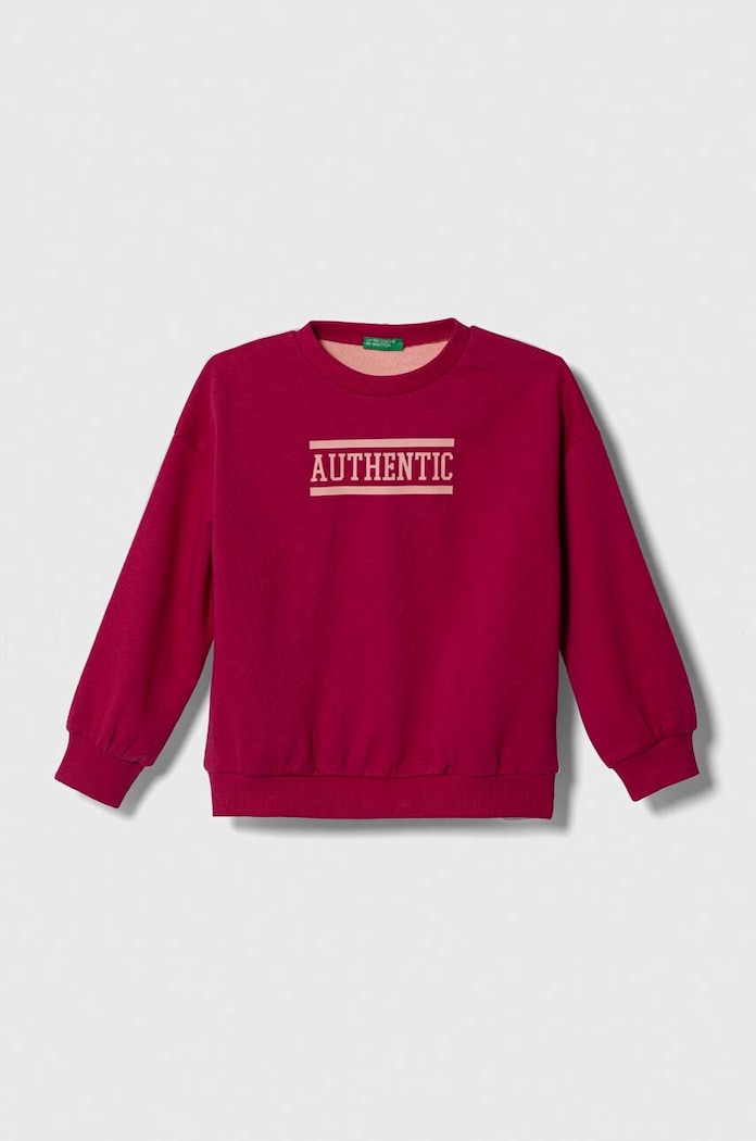 United Colors of Benetton bluza dziecięca wzorzyste różowy 32N4C10DU.G.SEASONAL