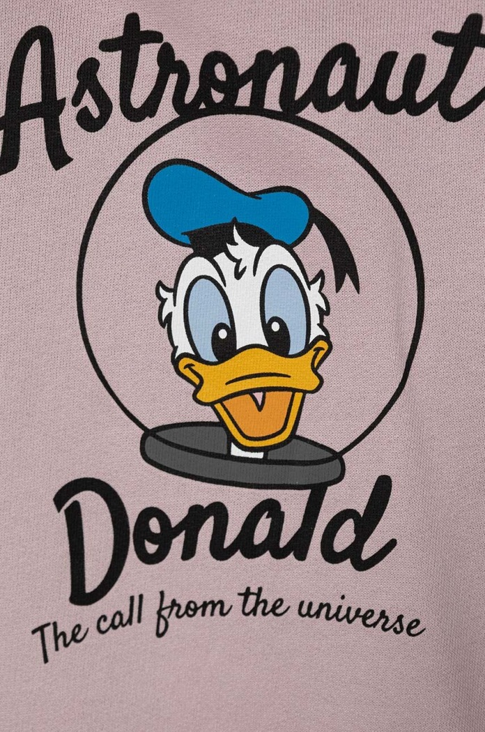 Dziewczynka United Colors of Benetton bluza bawełniana dziecięca x Disney 3J68C203D.G.SEASONAL fioletowy
