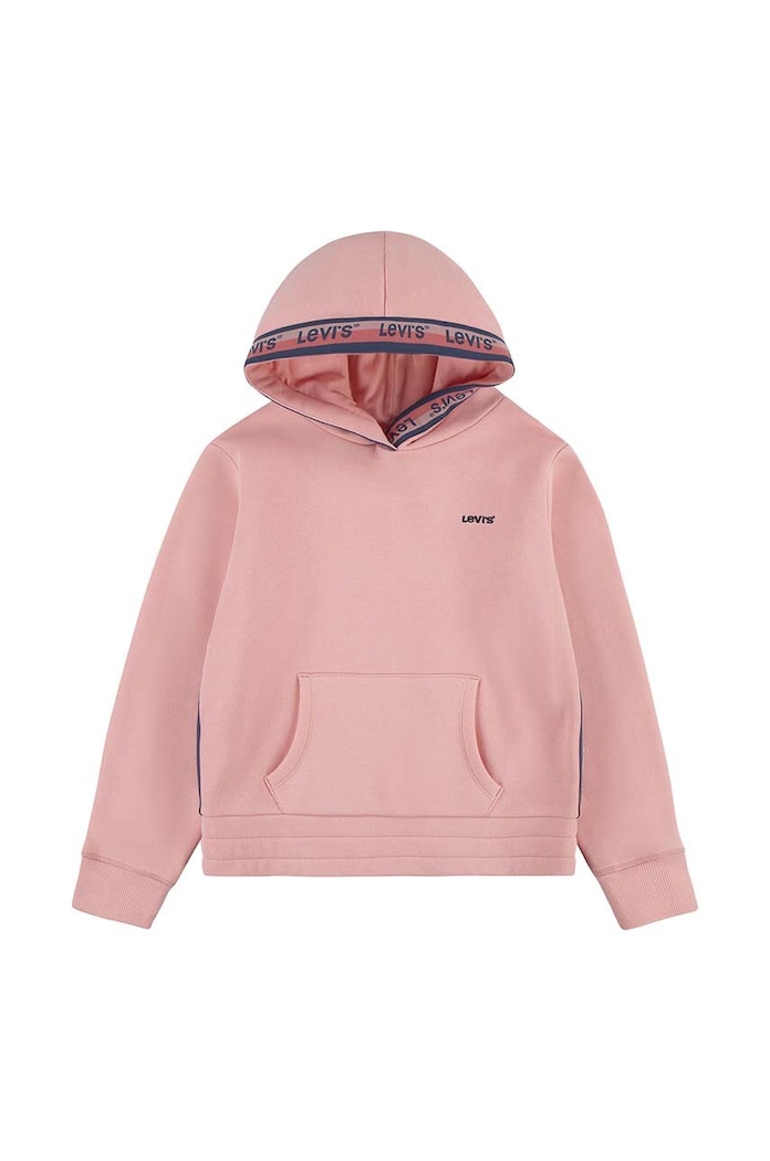 Бебешки суичър Levi's памук розов 1EJ110