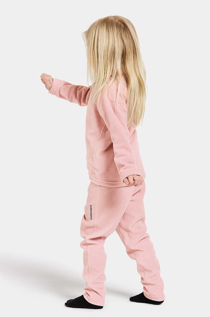 Детски суичър Didriksons MONTE KIDS FULLZIP 505026 розов