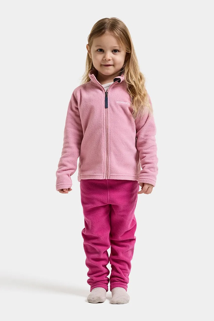 Bluza polarowa dziecięca MONTE KIDS FULLZIP Didriksons 505026 różowy