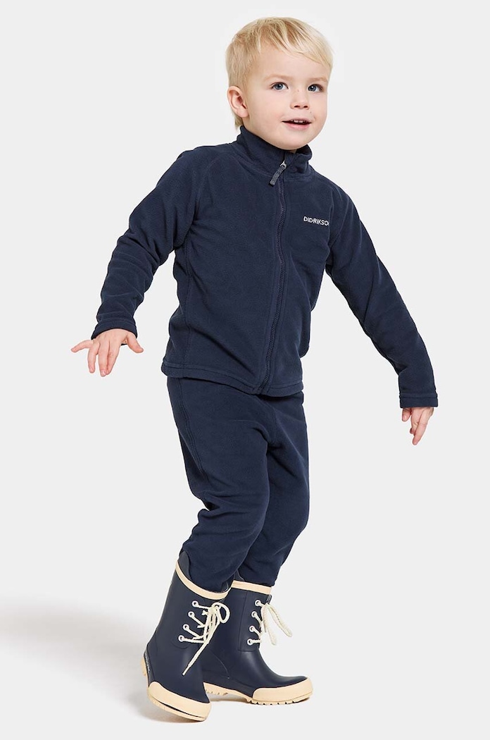 Didriksons bluza copii MONTE KIDS FULLZIP bleumarin 505026