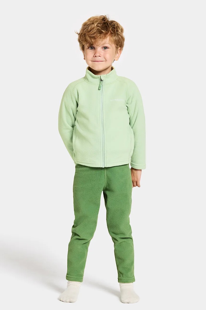 Didriksons bluza copii MONTE KIDS FULLZIP 505026 verde