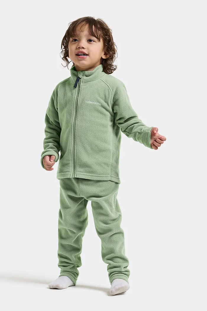 Μπλούζα fleece παιδική MONTE KIDS FULLZIP Didriksons 505026 πράσινο