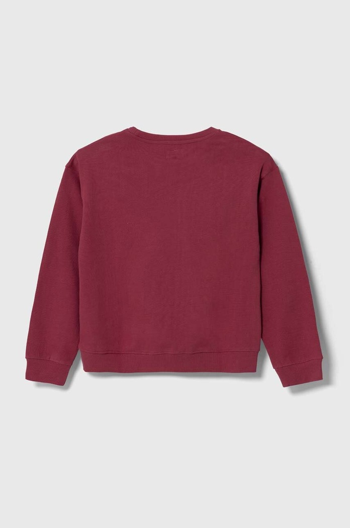 Detská bavlnená mikina Pepe Jeans PG581317 burgundské AW24