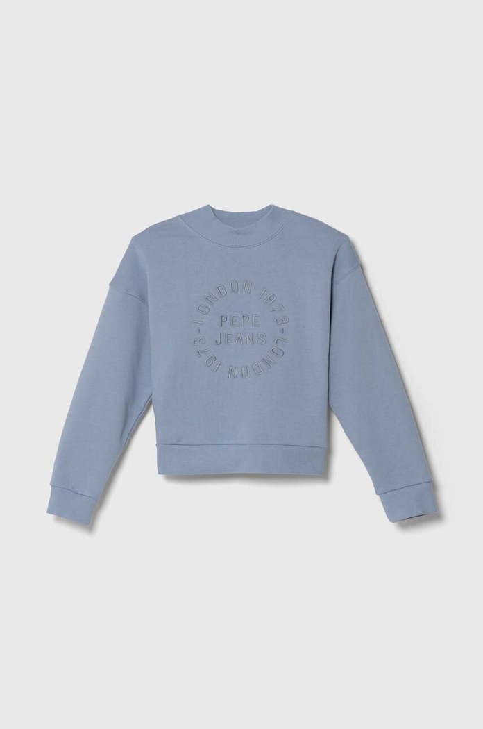 Pepe Jeans bluza dziecięca aplikacja niebieski PG581314