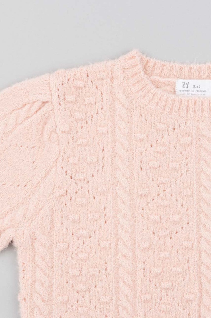 Dziewczynka zippy sweter dziecięcy 3105625601 różowy