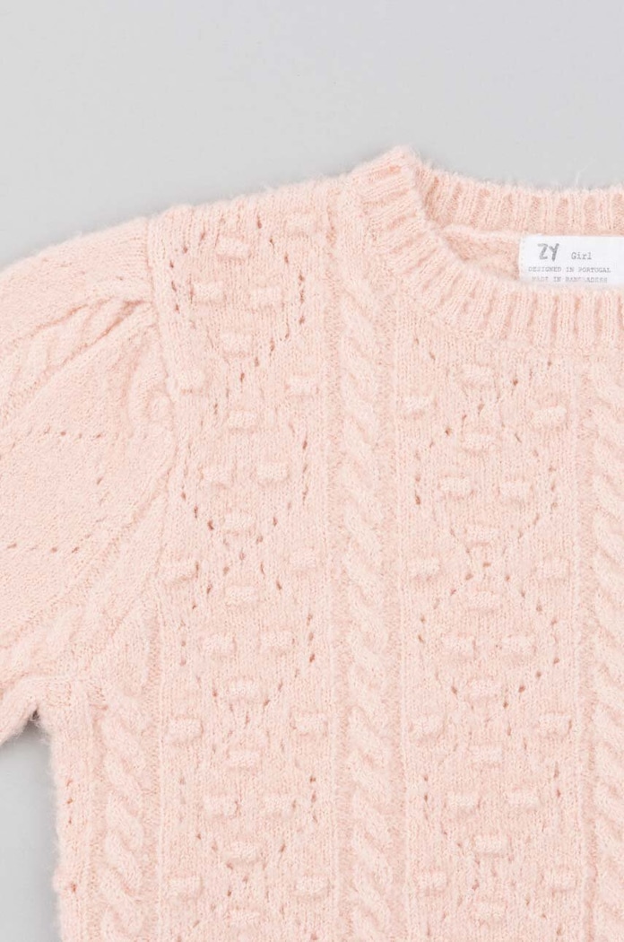 Dziewczynka zippy sweter dziecięcy 3105625601 różowy