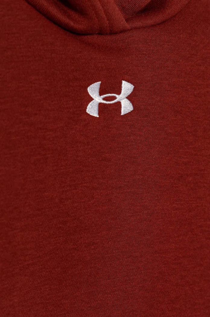 Dziewczynka Under Armour bluza dziecięca UA Rival Fleece Crop 1379517 bordowy