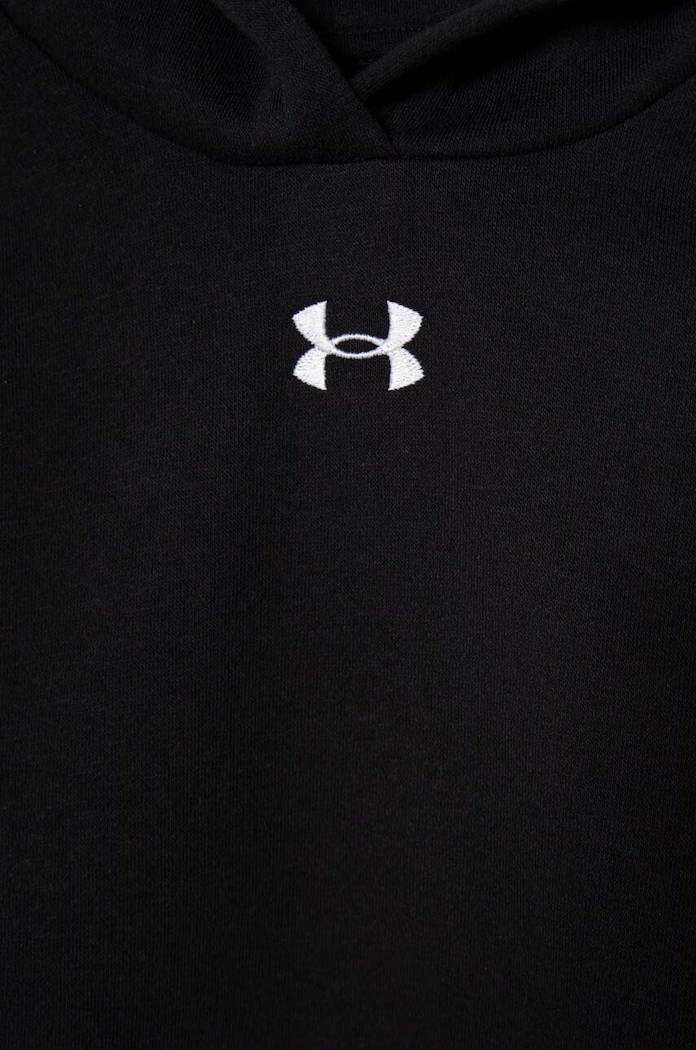 Dziewczynka Under Armour bluza dziecięca UA Rival Fleece Crop 1379517 czarny