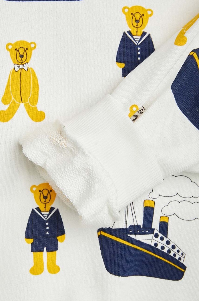 Mini Rodini bluza bawełniana dziecięca biały 2362011710