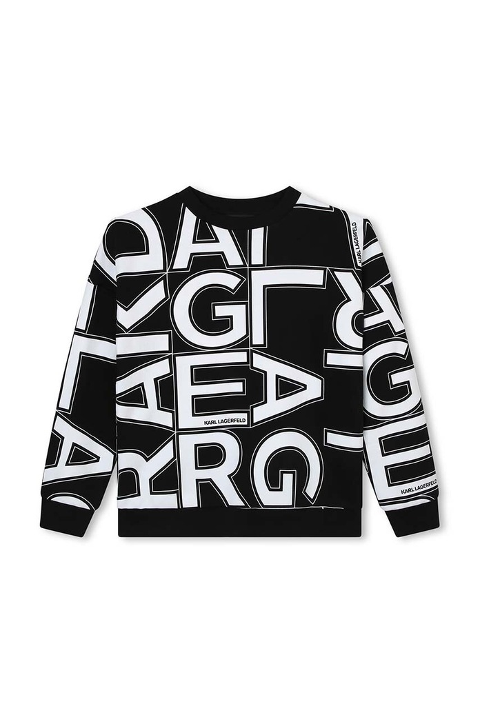 Karl Lagerfeld bluza copii Z25428.162.174 negru AW23
