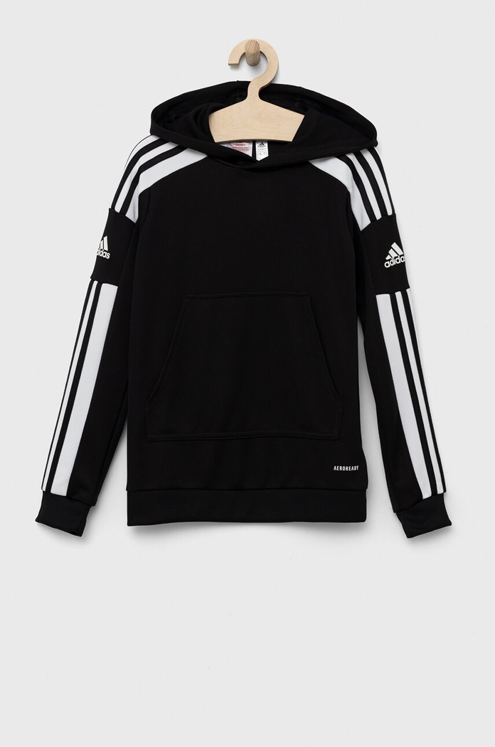 Dětská mikina adidas Performance s kapucí černá GK9544