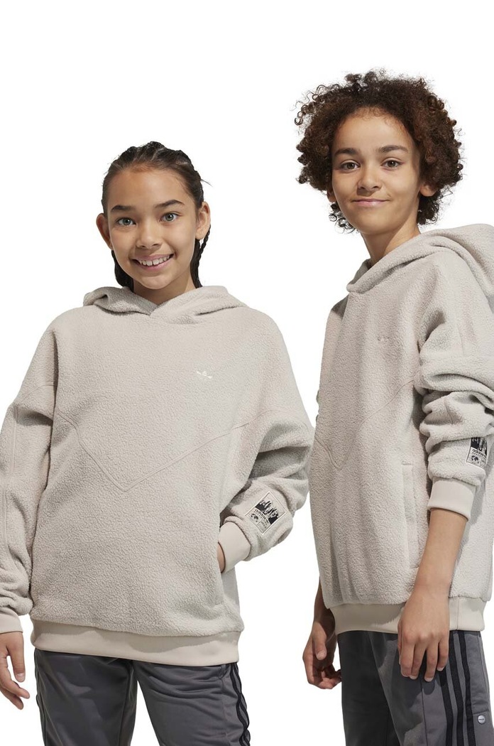 adidas Originals bluza dziecięca z kapturem beżowy II0931