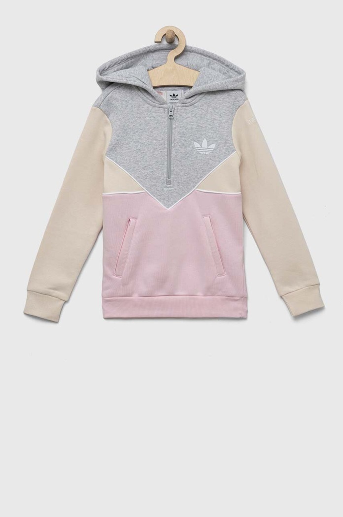 Dječja dukserica adidas Originals IJ5379 siva AW23