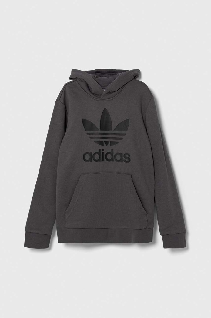 Detská mikina adidas Originals TREFOIL IJ7206 sivá AW23