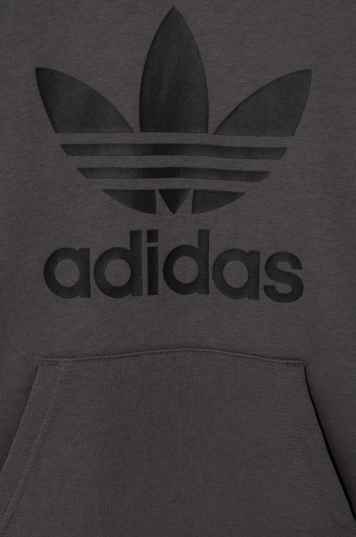 Detská mikina adidas Originals TREFOIL sivá IJ7206