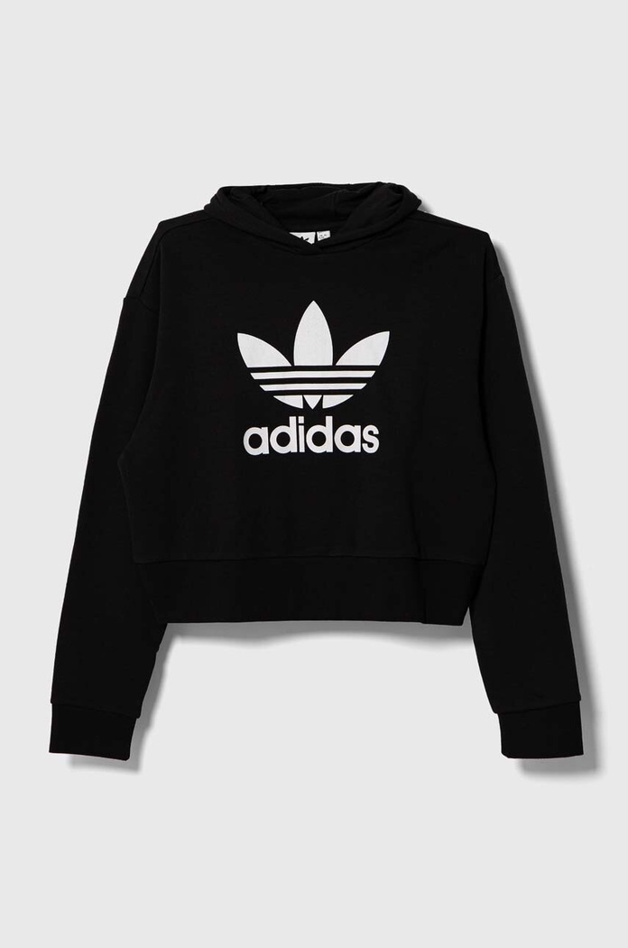 Detská mikina adidas Originals IJ9719 čierna AW23