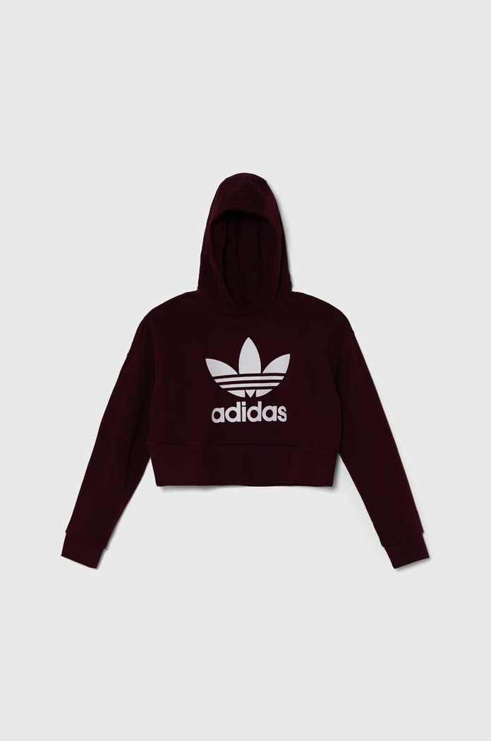 Dječja dukserica adidas Originals print bordo IN4745