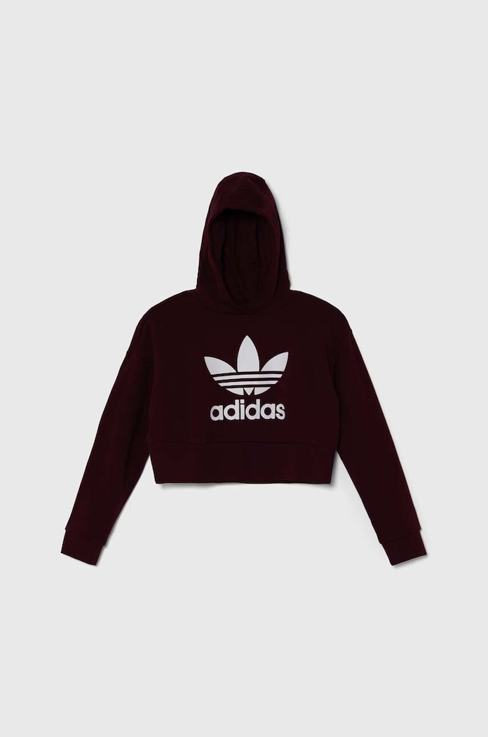 Dječja dukserica adidas Originals print bordo IN4745