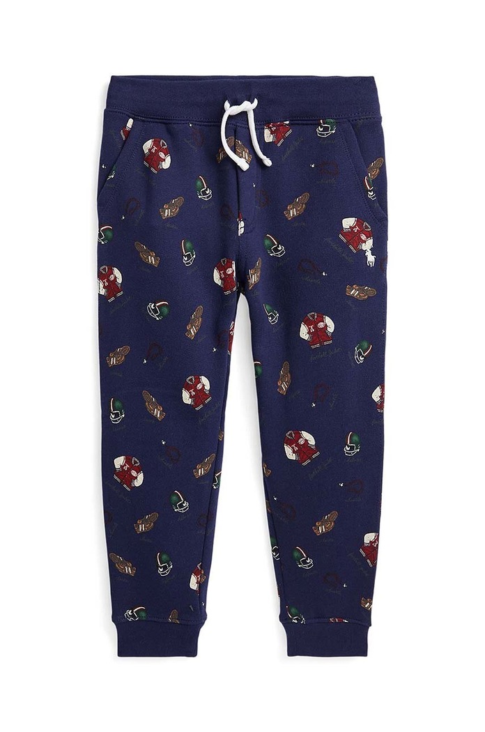 Polo Ralph Lauren spodnie dresowe dziecięce dzianina granatowy 322917549001