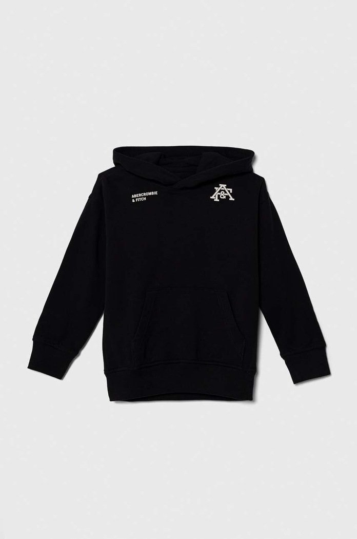 Abercrombie & Fitch bluza dziecięca z kapturem czarny KI222.3057
